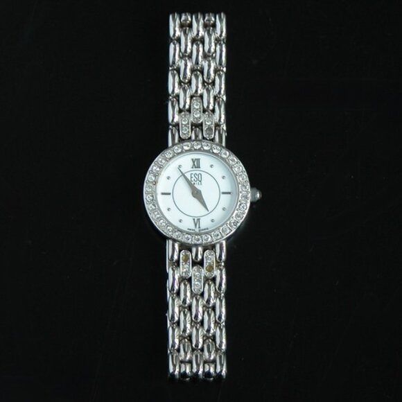 ESQ Jeweled Swiss Quartz Watch Bracelet XS-S Small Wrist - Picture 1 of 9